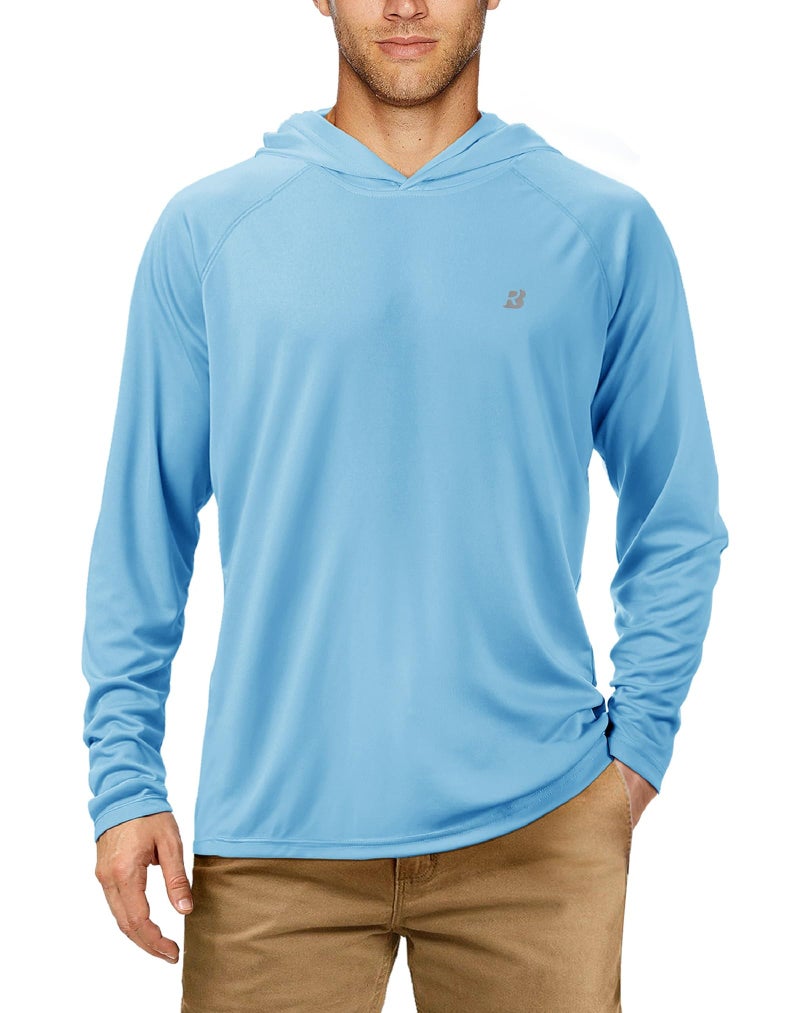 Roadbox UPF 50+ Fishing Shirts for Men Long Sleeve Sun Protection Lightweight Outdoor UV Hiking Shirts - Image 1